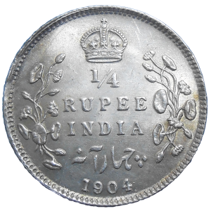 India 1/4 Rupee 1904