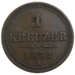 František Jozef I. 1 grajciar 1851 A