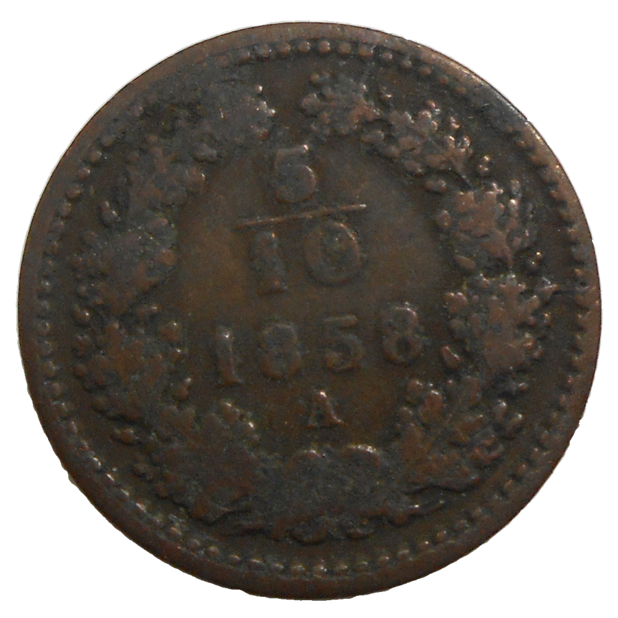 František Jozef I. 5/10 grajciar 1858 A František Jozef I. 5/10 grajciar 1858 A
