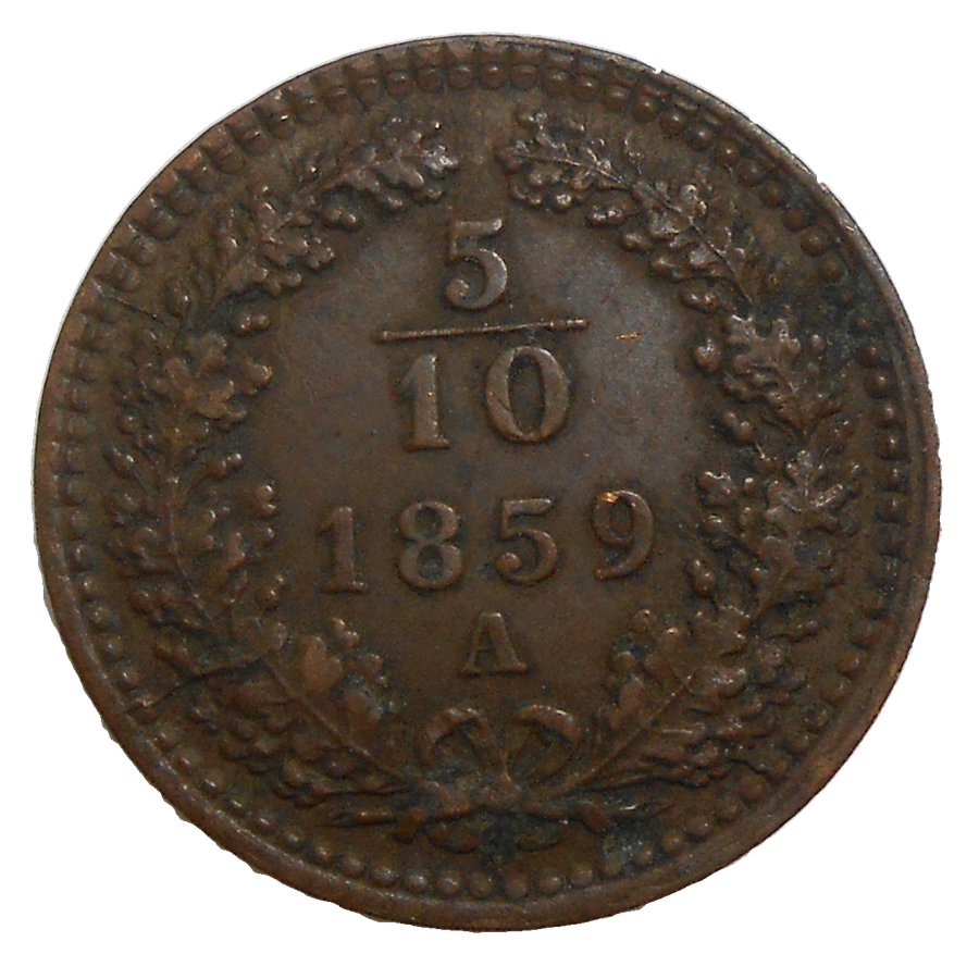 František Jozef I. 5/10 grajciar 1859 A František Jozef I. 5/10 grajciar 1859 A