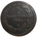 Jozef II. 1/2 grajciar 1781 A