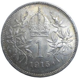 František Jozef I. 1 koruna 1915 bz