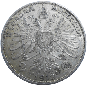 František Jozef I. 2 Koruna 1913 bz