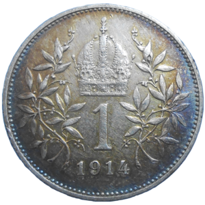 František Jozef I. 1 koruna 1914 bz