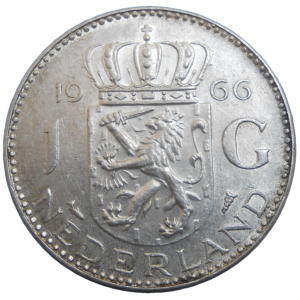 Holandsko 1 Gulden 1966