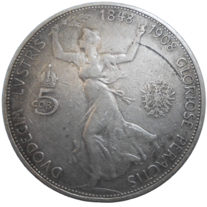 František Jozef I. 5 Koruna 1908 jubilejná