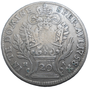 František Lotrinský 20 grajciar 1758 HA
