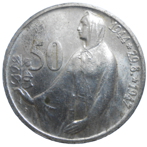 50 KČS 1947 3. výročie SNP