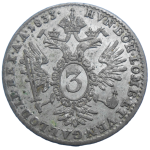 František II. 3 grajciar 1833 A