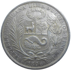 Peru Un Sol 1896