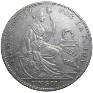 Peru Un Sol 1896