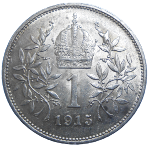František Jozef I. 1 koruna 1915 bz