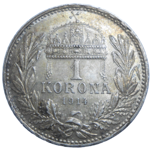 František Jozef I. 1 koruna 1914 KB