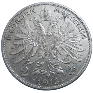 František Jozef I. 2 Koruna 1913 bz