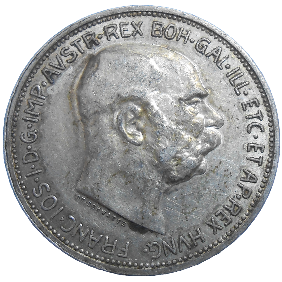 František Jozef I. 2 Koruna 1912 bz František Jozef I. 2 Koruna 1912 bz