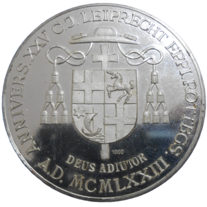 Vatikán strieborná medaila 1973