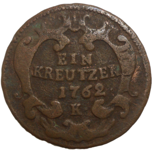 Mária Terézia 1 grajciar 1762 K