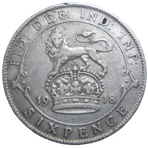 Veľká Británia 6 Pence 1918