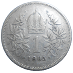 František Jozef I. 1 koruna 1905 bz