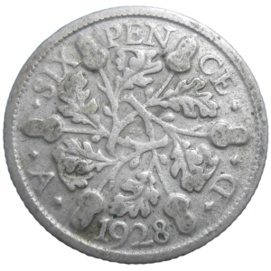 Veľká Británia 6 Pence 1928