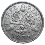 Veľká Británia 3 Pence 1936