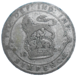 Veľká Británia 6 Pence 1924