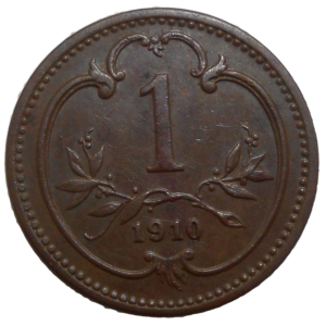 František Jozef I. 1 Heller 1910 bz