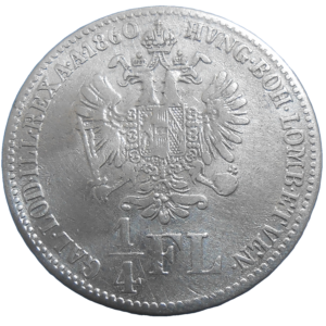 František Jozef I. 1/4 zlatník 1860 B