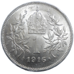 František Jozef I. 1 koruna 1916 bz