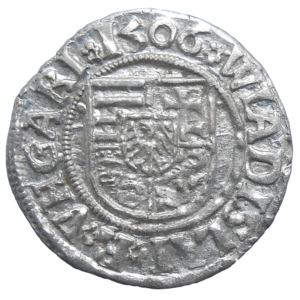 Vladislav II. Jagelovský Denár 1506 KH