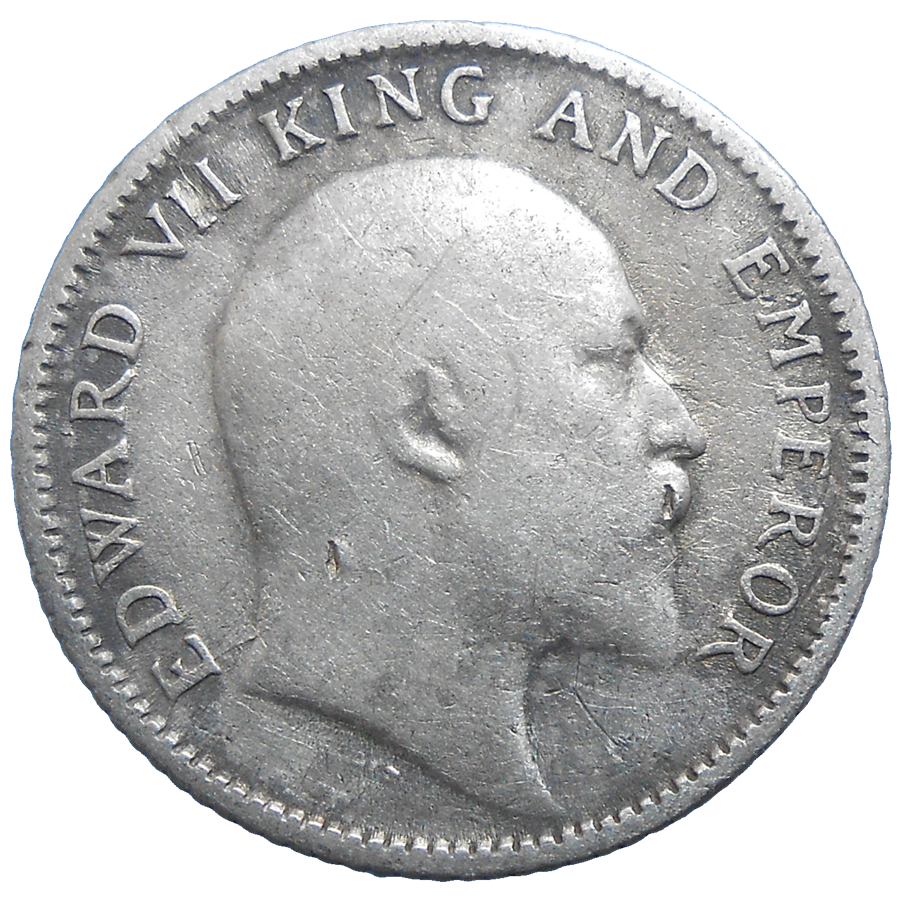 India 1/4 Rupee 1910 India 1/4 Rupee 1910