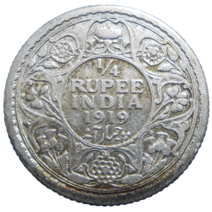 India 1/4 Rupee 1919