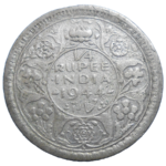 India 1/4 Rupee 1944