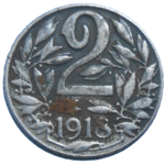 Karol I. 2 Heller 1918 bz