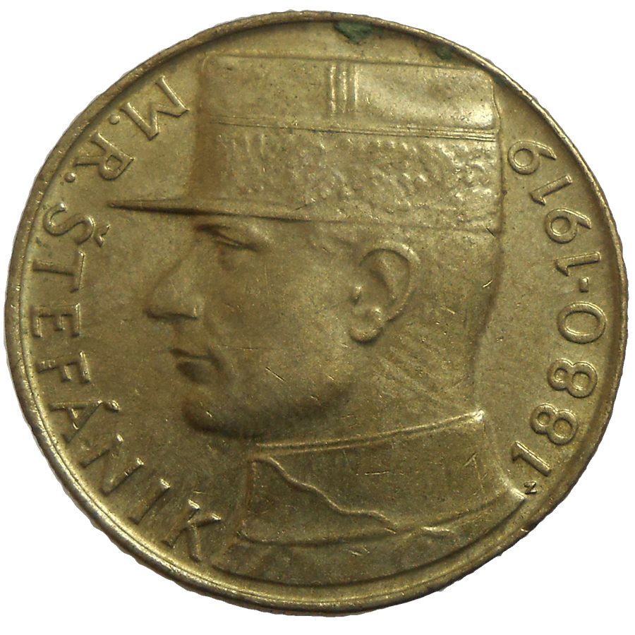 10 Kčs 1993 M. R. Štefánik 10 Kčs 1993 M. R. Štefánik