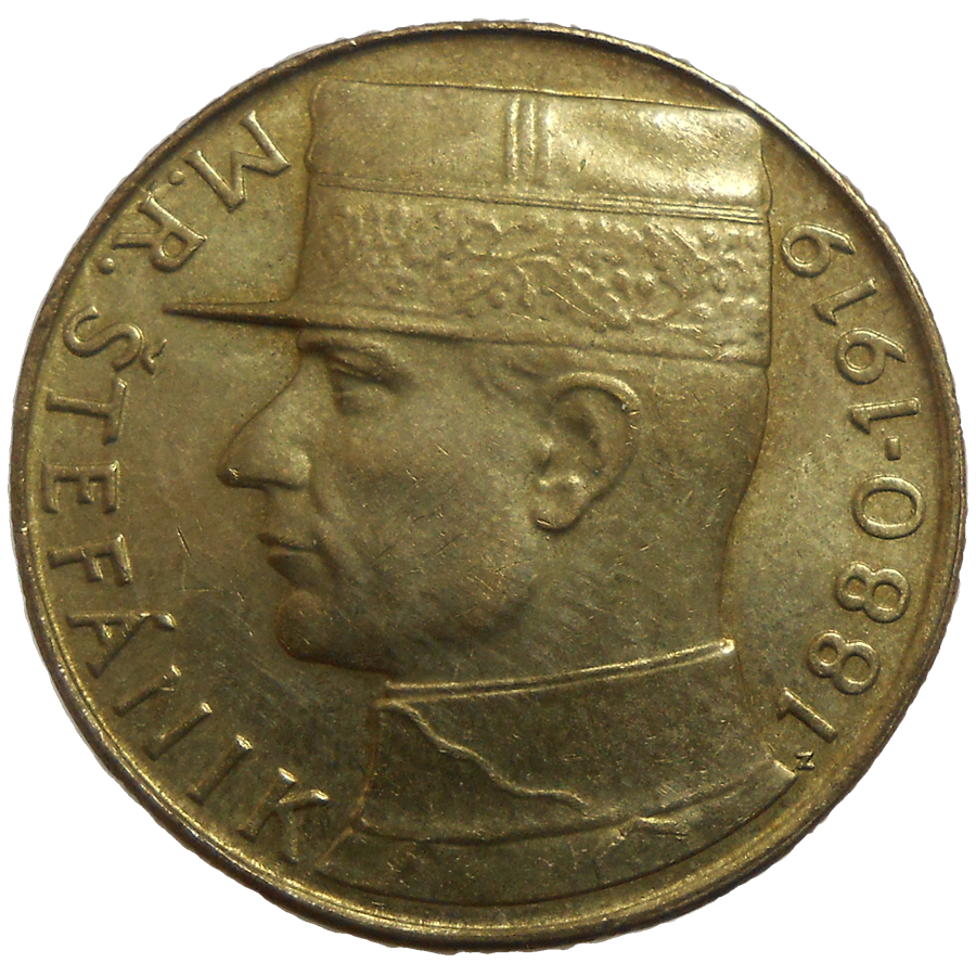 10 Kčs 1991 M. R. Štefánik 10 Kčs 1991 M. R. Štefánik