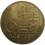 10 Kčs 1990 T. G. Masaryk