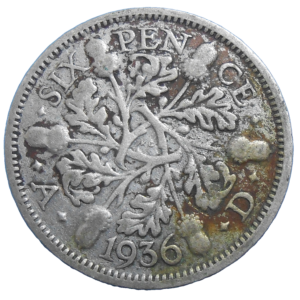 Veľká Británia 6 Pence 1936