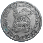 Veľká Británia 6 Pence 1925