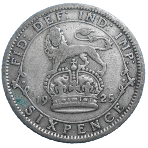 Veľká Británia 6 Pence 1925