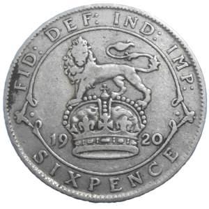 Veľká Británia 6 Pence 1920