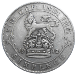 Veľká Británia 6 Pence 1912