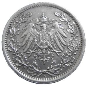Nemecko 1/2 Mark 1918 A