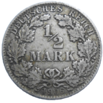 Nemecko 1/2 Mark 1906 D