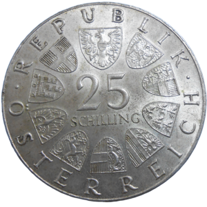 Rakúsko 25 Schilling 1973