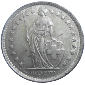 Švajčiarsko 2 Frank 1963 B