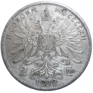 František Jozef I. 2 Koruna 1912 bz
