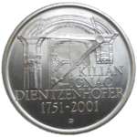 200 Kč 2001 Kilián Ignác Dientzenhofer BK