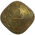 India 2 Annas 1943
