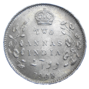 India 2 Annas 1905